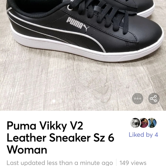 🆕️ Puma Vikky V2 Leather Sneaker👟 Sz 6 Woman - Picture 2 of 11